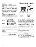 Preview for 8 page of Whirlpool Roper FES325RQ1 Use And Care Manual