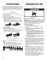 Предварительный просмотр 16 страницы Whirlpool Roper RS25AQXKQ00 Use & Care Manual