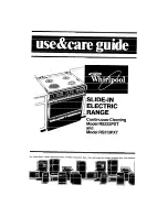 Whirlpool RS313PXT Use & Care Manual preview
