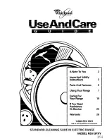 Whirlpool RS313PXY Use And Care Manual preview