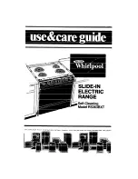 Whirlpool RS363BXT Use & Care Manual preview
