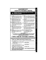 Preview for 3 page of Whirlpool RS363BXT Use & Care Manual