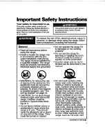 Preview for 3 page of Whirlpool RS385PCB Use And Care Manual