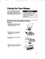 Preview for 29 page of Whirlpool RS385PCB Use And Care Manual