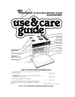 Whirlpool RS600BXK Use & Care Manual preview