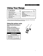 Preview for 7 page of Whirlpool RS6305XB Use And Care Manual