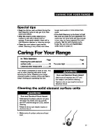 Preview for 33 page of Whirlpool RS677PX Use & Care Manual