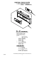 Preview for 5 page of Whirlpool RS696PXGB0 Parts List