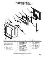 Preview for 6 page of Whirlpool RS696PXGB0 Parts List