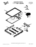 Preview for 1 page of Whirlpool RS696PXGB12 Cooktop Parts