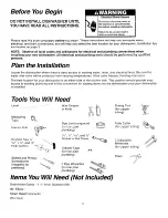 Предварительный просмотр 2 страницы Whirlpool RUD0800EB Installation Instructions Manual