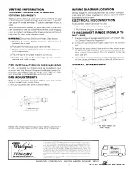 Предварительный просмотр 4 страницы Whirlpool SB100PEK1 Installation Instructions