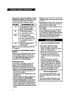 Preview for 8 page of Whirlpool SC8630EB Use And Care Manual