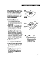 Предварительный просмотр 11 страницы Whirlpool SC8630ED Use And Care Manual