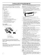 Preview for 4 page of Whirlpool SF114PXSQ1 Installation Instructions Manual