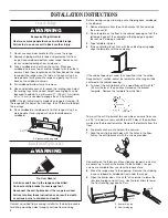 Preview for 8 page of Whirlpool SF114PXSQ1 Installation Instructions Manual