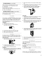 Предварительный просмотр 17 страницы Whirlpool SF196LEPB1 Use And Care Manual