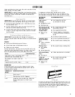 Preview for 9 page of Whirlpool SF216LXS Use & Care Manual