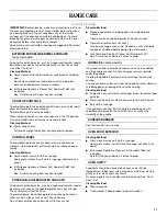 Preview for 11 page of Whirlpool SF216LXS Use & Care Manual