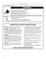 Preview for 4 page of Whirlpool SF216LXSM1 Use & Care Manual