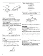 Preview for 6 page of Whirlpool SF216LXSM1 Use & Care Manual