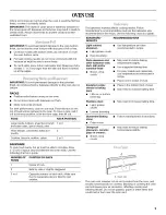 Предварительный просмотр 9 страницы Whirlpool SF216LXSM2 Use & Care Manual