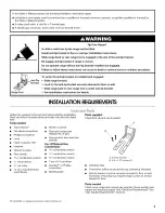 Preview for 3 page of Whirlpool SF216LXSQ3 Installation Instructions Manual