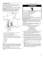 Preview for 5 page of Whirlpool SF216LXSQ3 Installation Instructions Manual