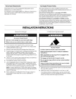 Preview for 7 page of Whirlpool SF216LXSQ3 Installation Instructions Manual