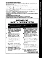 Preview for 3 page of Whirlpool SF3001ER Use & Care Manual