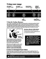 Preview for 6 page of Whirlpool SF3001ER Use & Care Manual