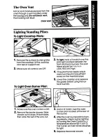 Preview for 9 page of Whirlpool SF3001ER Use & Care Manual