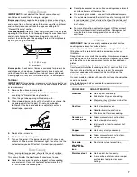 Preview for 7 page of Whirlpool SF3020EKQ3 Use And Care Manual