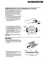 Preview for 13 page of Whirlpool SF302BSY/BEY Use And Care Manual