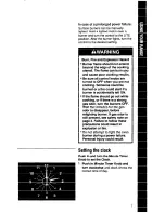 Предварительный просмотр 7 страницы Whirlpool SF3100EW Use And Care Manual