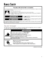 Preview for 3 page of Whirlpool SF310BEG Use And Care Manual