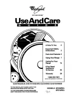 Preview for 1 page of Whirlpool SF310PEA Use And Care Manual