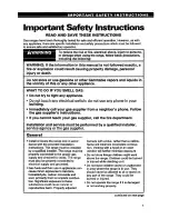 Preview for 3 page of Whirlpool SF310PEA Use And Care Manual