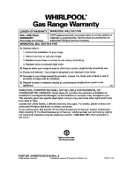 Preview for 28 page of Whirlpool SF310PEA Use And Care Manual