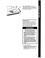 Preview for 19 page of Whirlpool SF310PEW Use And Care Manual