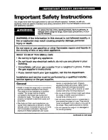 Preview for 3 page of Whirlpool SF310PEY Use And Care Manual