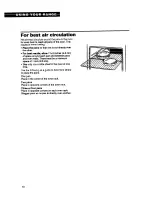 Preview for 10 page of Whirlpool SF310PEY Use And Care Manual