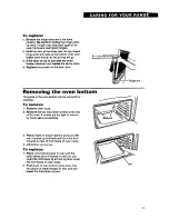 Preview for 19 page of Whirlpool SF310PEY Use And Care Manual