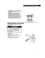 Preview for 19 page of Whirlpool SF314PSY Use & Care Manual