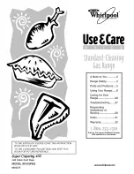 Whirlpool SF315PEG Use & Care Manual preview