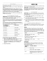 Preview for 9 page of Whirlpool SF315PEPB3 Use And Care Manual