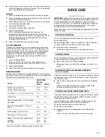 Preview for 11 page of Whirlpool SF315PEPB3 Use And Care Manual