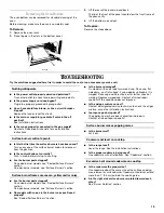 Preview for 13 page of Whirlpool SF315PEPB3 Use And Care Manual