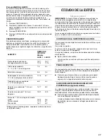 Preview for 27 page of Whirlpool SF315PEPB3 Use And Care Manual