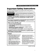 Preview for 3 page of Whirlpool SF317PCY Use And Care Manual